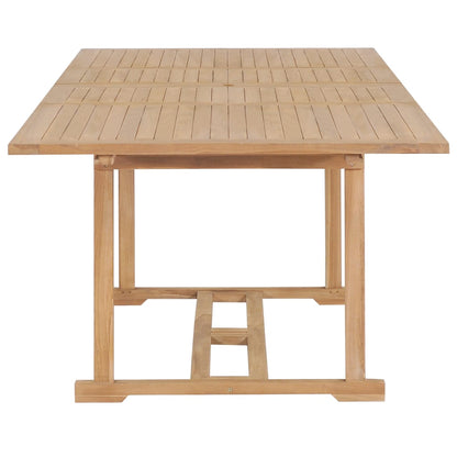 Tavolo da Giardino Allungabile 180-280x100x75 cm in Teak | homemem39