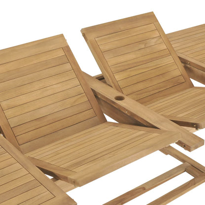 Tavolo da Giardino Allungabile 180-280x100x75 cm in Teak | homemem39
