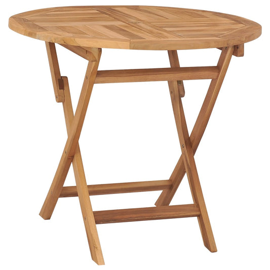 Folding Garden Table 85x76cm in Solid Teak Wood