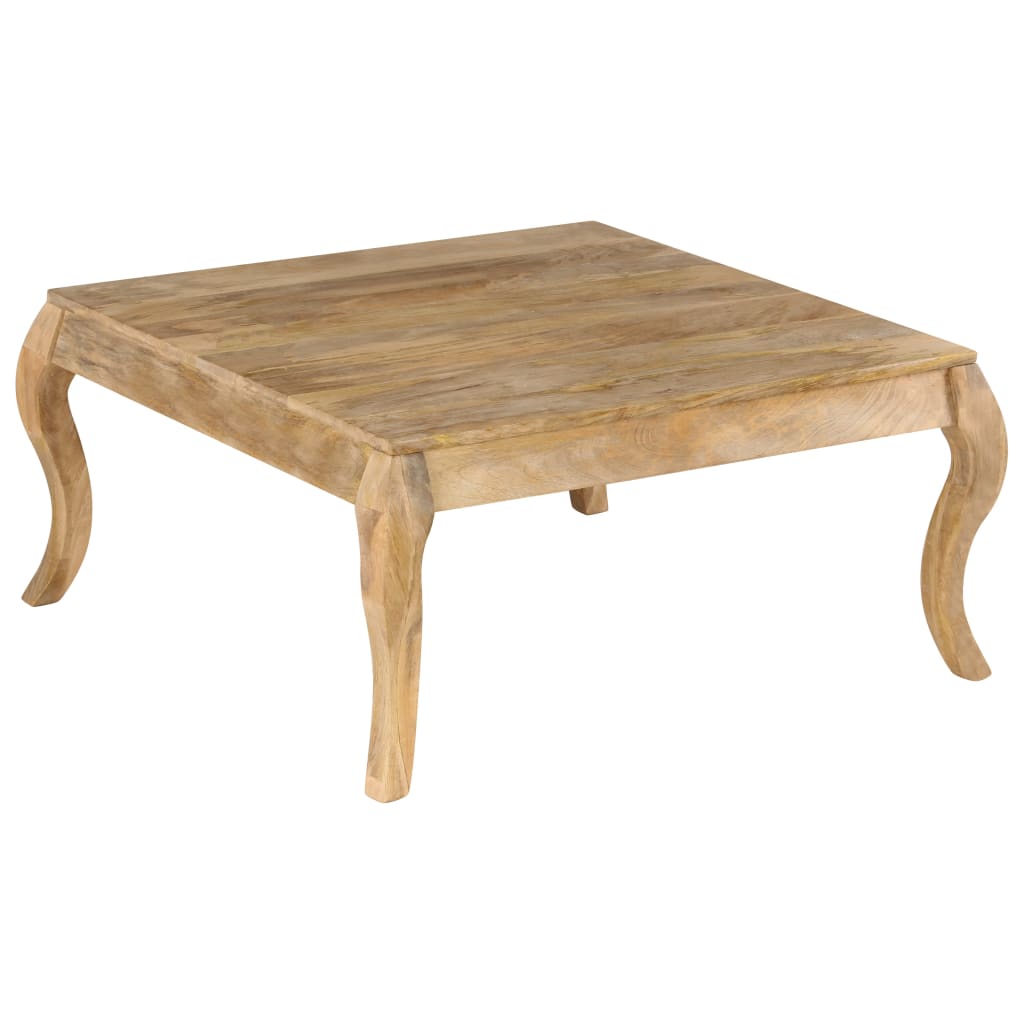Tavolino da Salotto in Legno Massello di Mango 80x80x40cm | homemem39