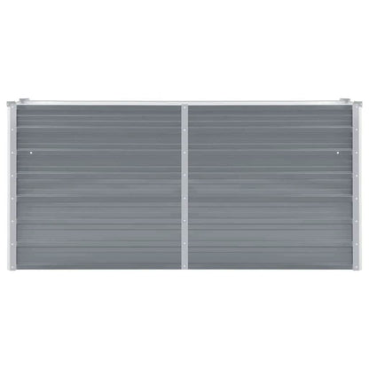 Letto Rialzato Giardino in Acciaio Zincato 160x40x77 cm Grigio | homemem39