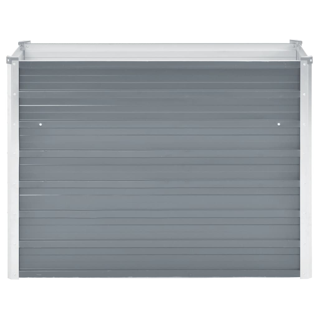 Letto Rialzato Giardino in Acciaio Zincato 100x40x77 cm Grigio | homemem39