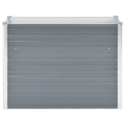 Letto Rialzato Giardino in Acciaio Zincato 100x40x77 cm Grigio | homemem39