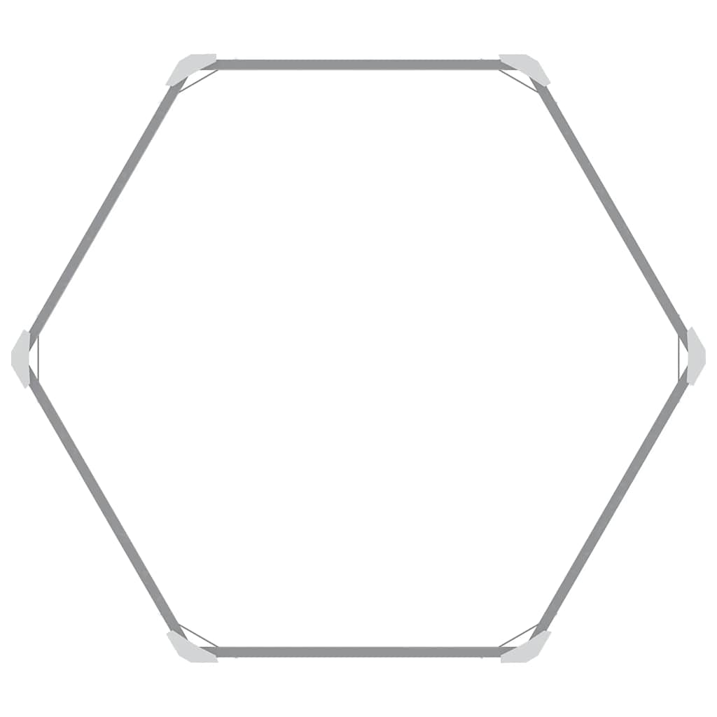 Letto Rialzato Giardino in Acciaio Zincato 129x129x77 cm Grigio | homemem39