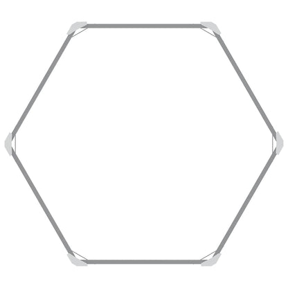 Letto Rialzato Giardino in Acciaio Zincato 129x129x77 cm Grigio | homemem39