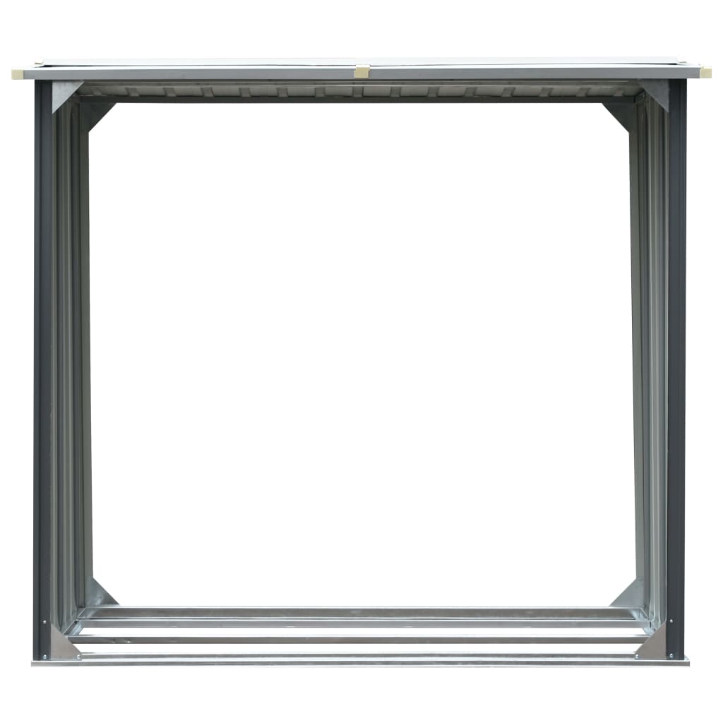 Capannone da Giardino in Acciaio Zincato 172x91x154cm Grigio - homemem39
