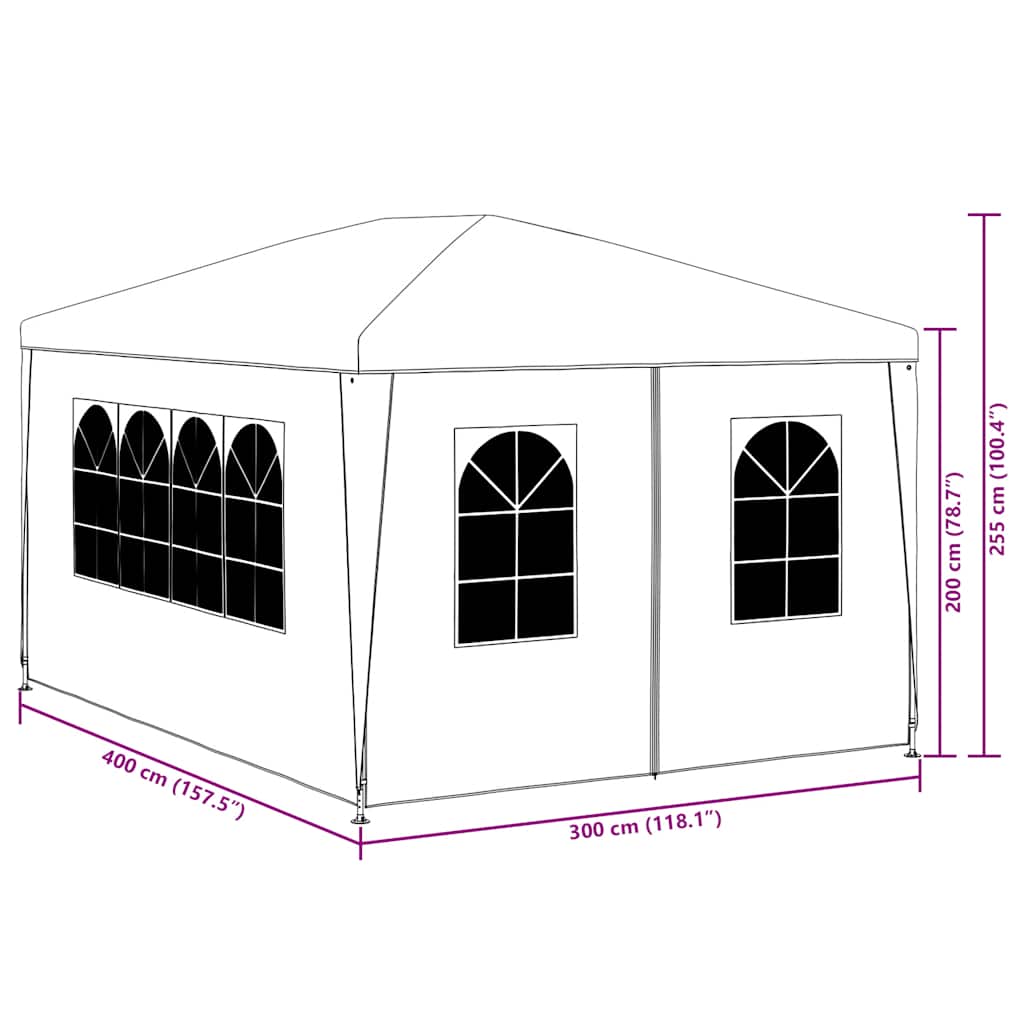 Tendone per Feste 3x4 m Verde | homemem39