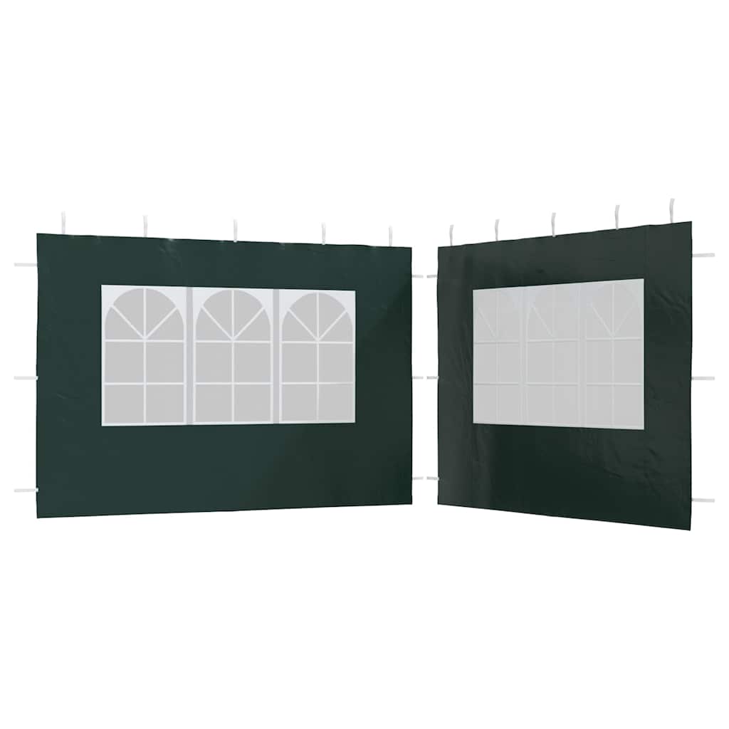 Parete per Tendostruttura in PE 2pz con Finestra Verde | homemem39