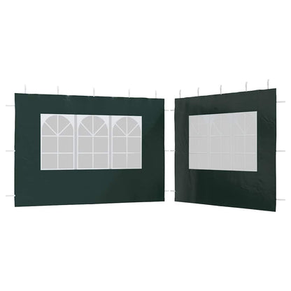 Parete per Tendostruttura in PE 2pz con Finestra Verde | homemem39