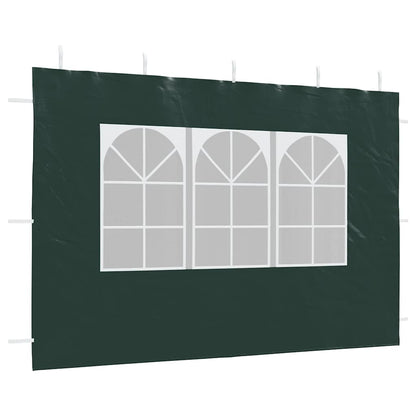 Parete per Tendostruttura in PE 2pz con Finestra Verde