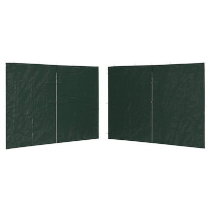 Parete per Tendostruttura in PE 2 pz con Zip Verde - homemem39