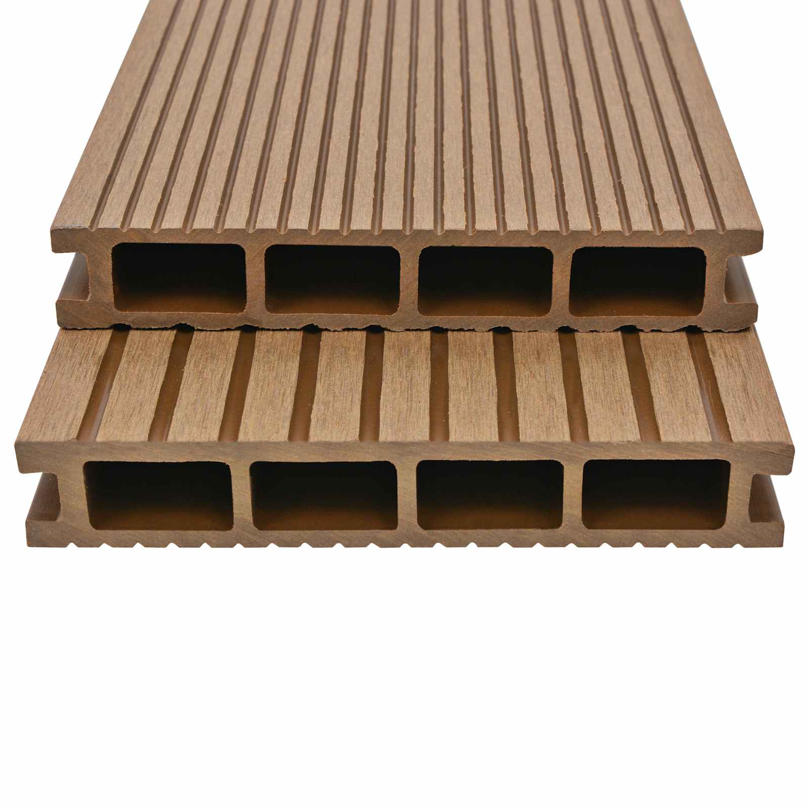 Pavimento da Deck 4 pcs Teak riciclato WPC | homemem39