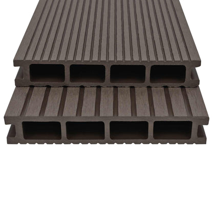 Pavimento da Deck 4 pcs Marrone Scuro WPC | homemem39