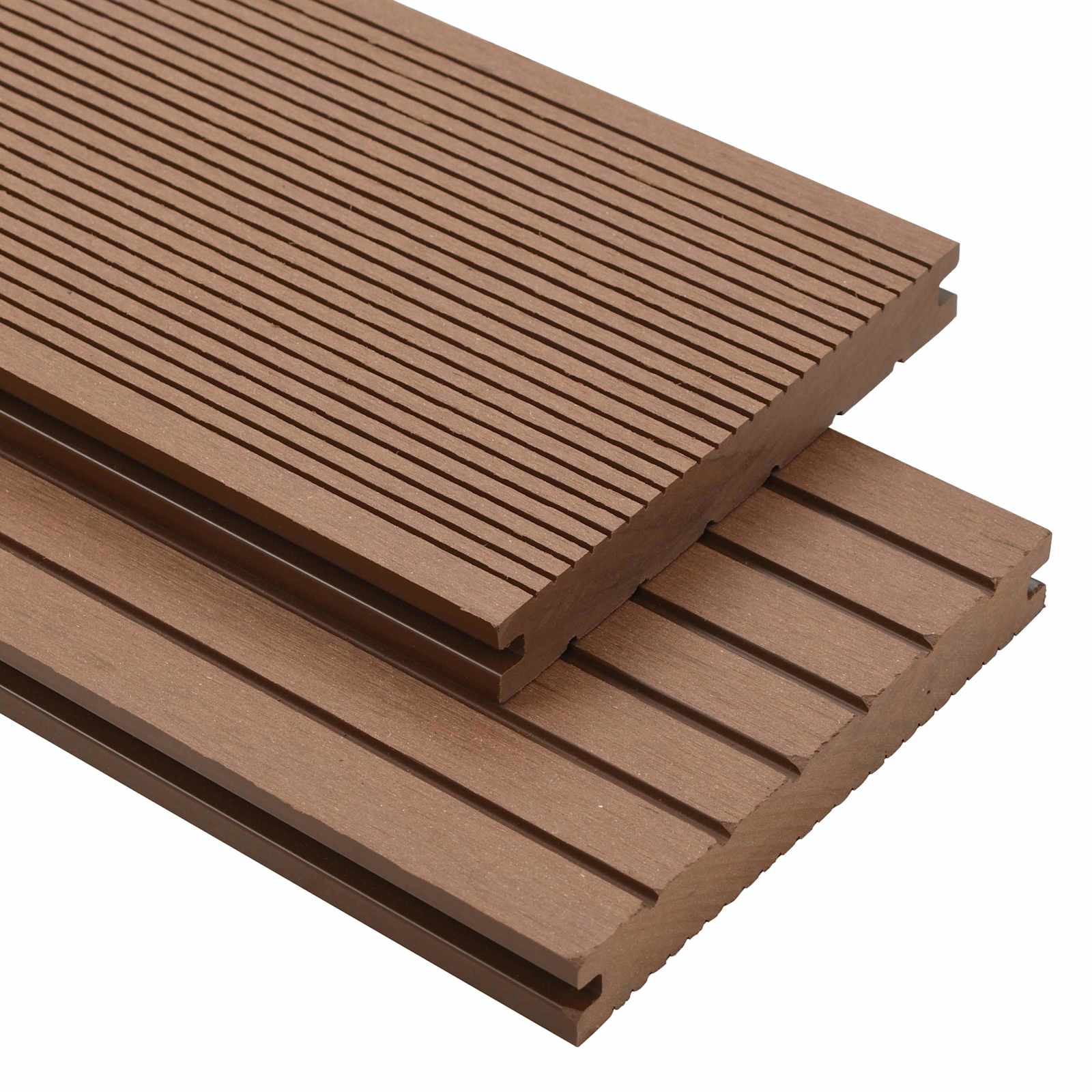 Pavimento da Deck 6 pcs Marrone Chiaro WPC | homemem39