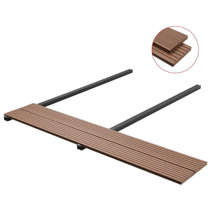 Pavimento da Deck 6 pcs Marrone Chiaro WPC | homemem39