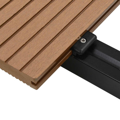 Pavimento da Deck 6 pcs Teak riciclato WPC