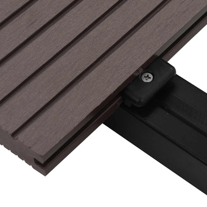 Pavimento da Deck 6 pcs Marrone Scuro WPC | homemem39