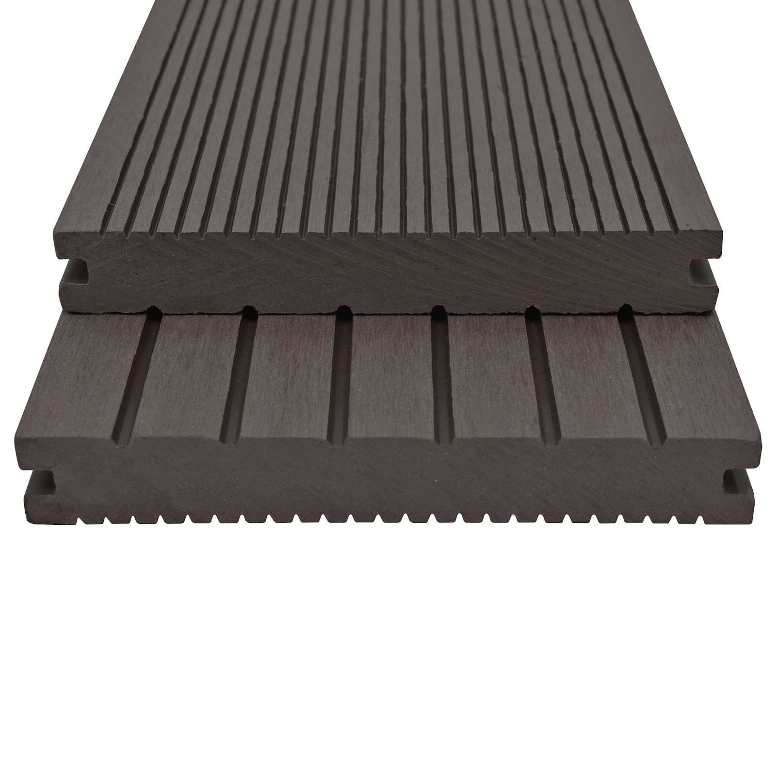 Pavimento da Deck 6 pcs Marrone Scuro WPC | homemem39