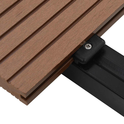 Pavimento da Deck 4 pcs Marrone Chiaro WPC | homemem39