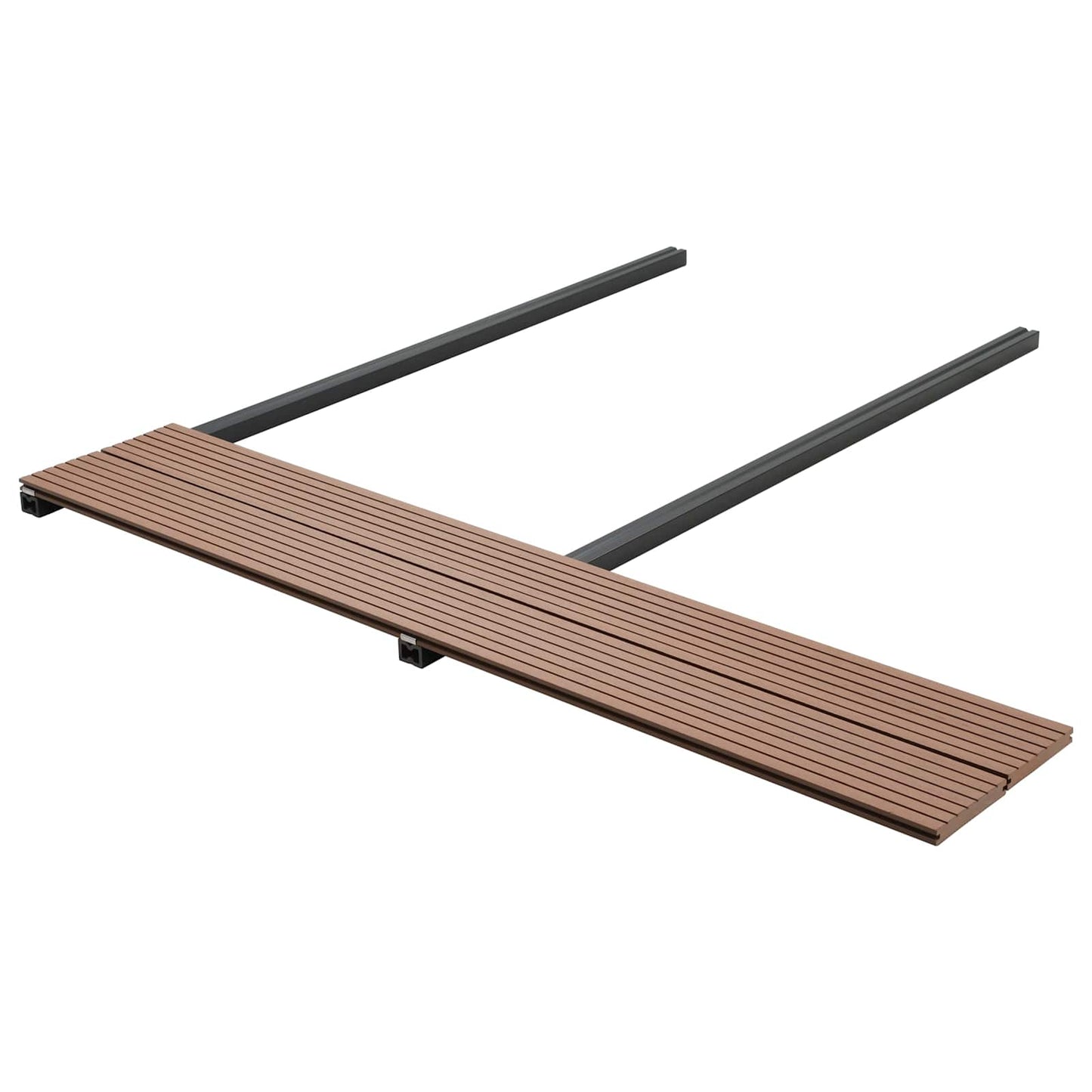 Pavimento da Deck 4 pcs Marrone Chiaro WPC | homemem39