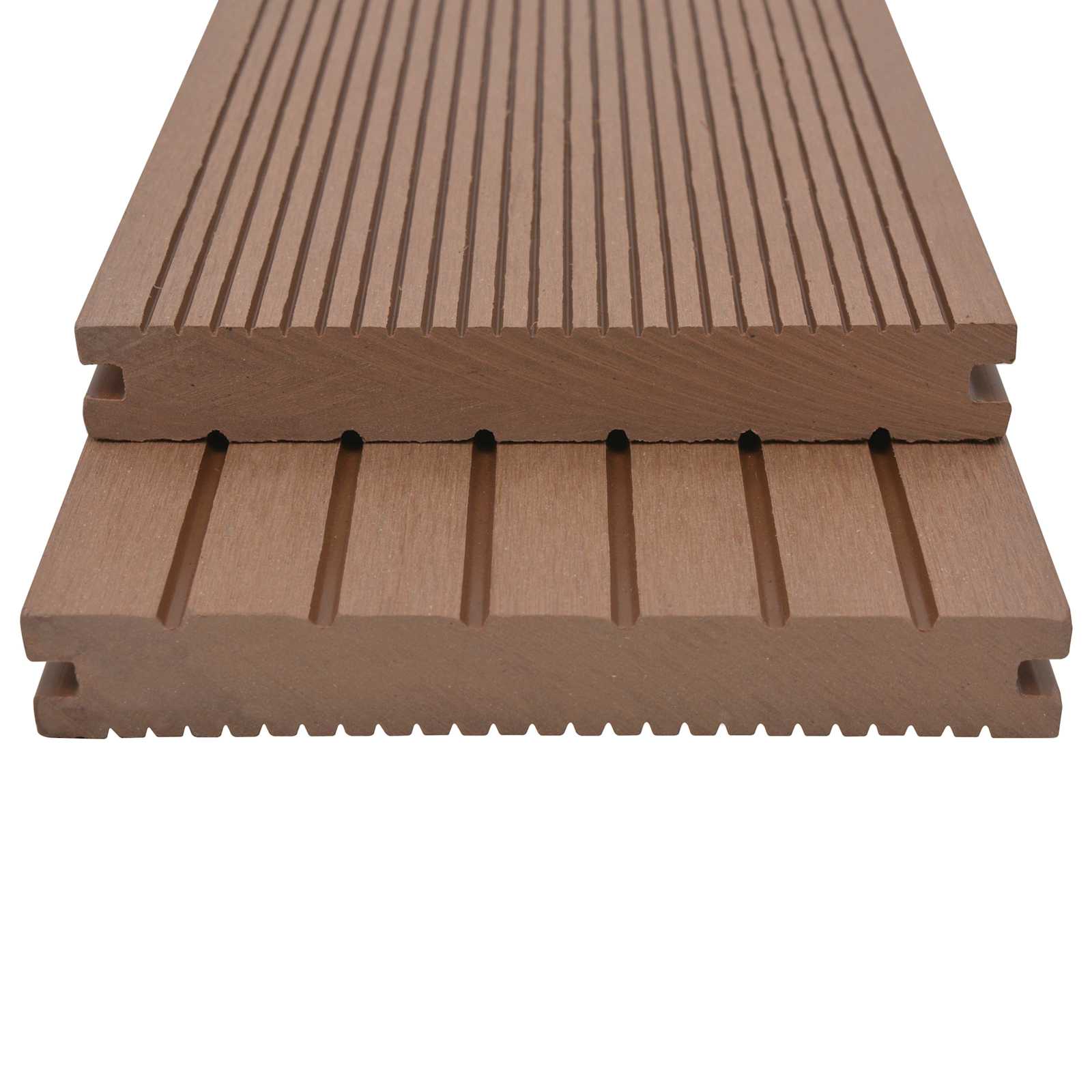 Pavimento da Deck 4 pcs Marrone Chiaro WPC | homemem39
