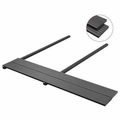 Pavimento da Deck 4 pcs Grigio WPC | homemem39