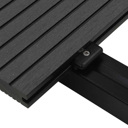 Pavimento da Deck 4 pcs Nero WPC