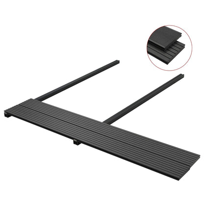 Pavimento da Deck 4 pcs Nero WPC | homemem39