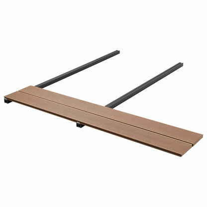 Pavimento da Deck 4 pcs Teak riciclato WPC