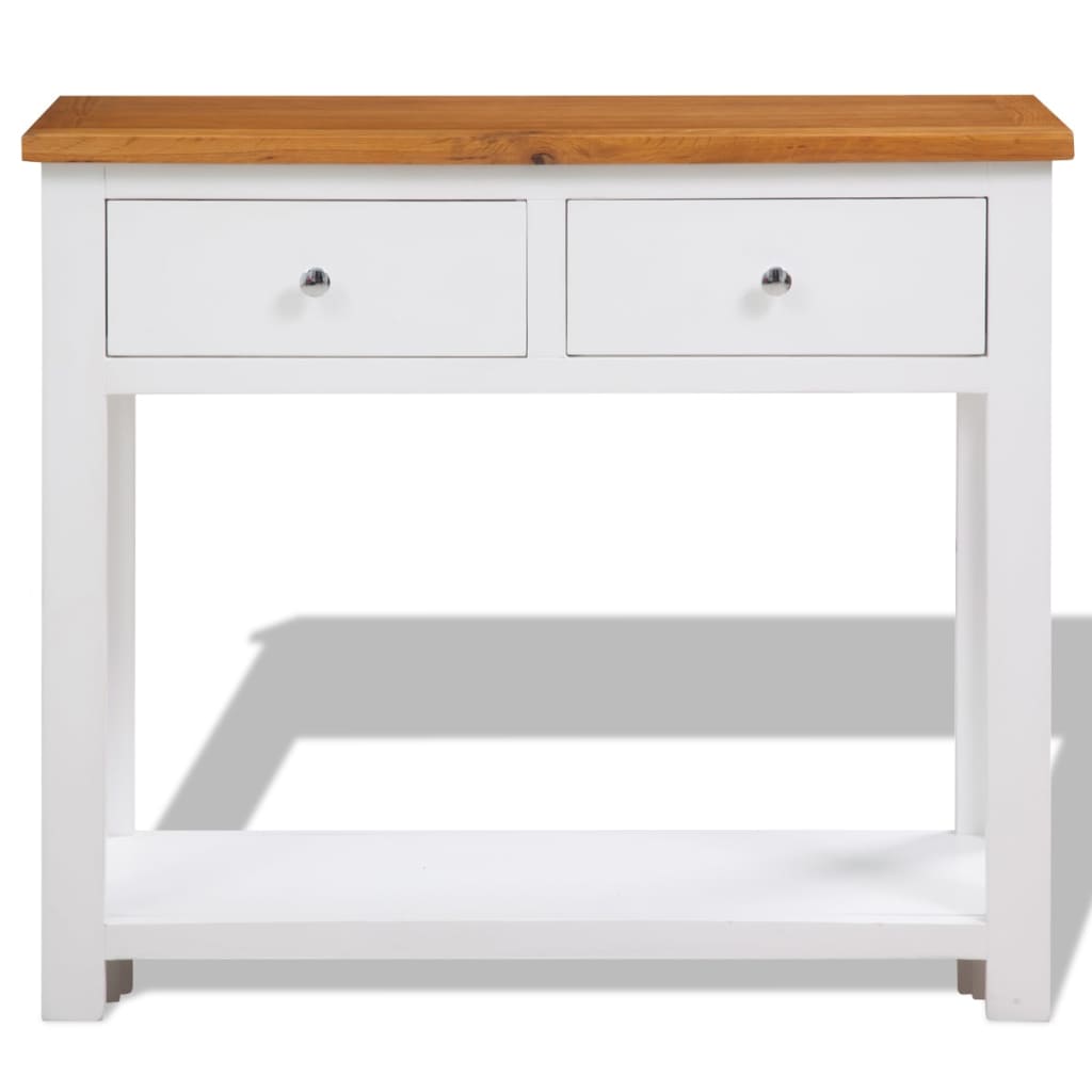 Tavolo Consolle 83x30x73 cm in Massello di Rovere | homemem39
