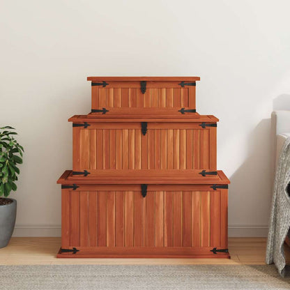 Cassapanche 3 pz in Legno Massello di Acacia | homemem39