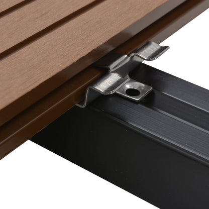 Clip per Decking 100 pz con 200 Viti in Acciaio Inossidabile - homemem39