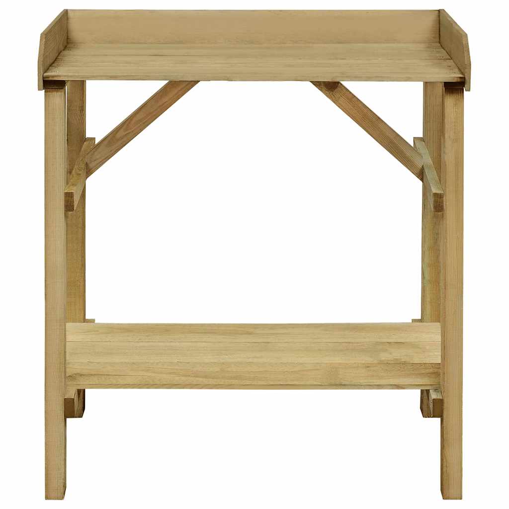 Tavolo da Lavoro da Giardino in Legno Impregnato 75x40x90cm