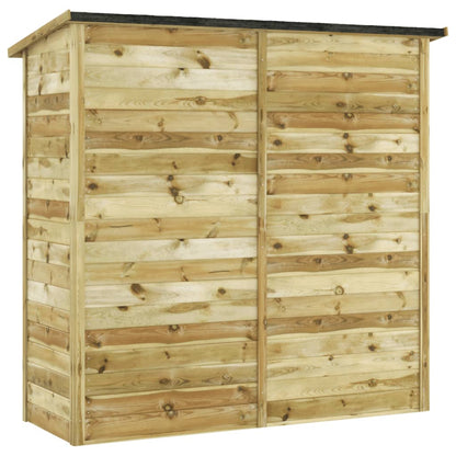 Capanno Attrezzi da Giardino in Pino Impregnato 182x76x175 cm - homemem39