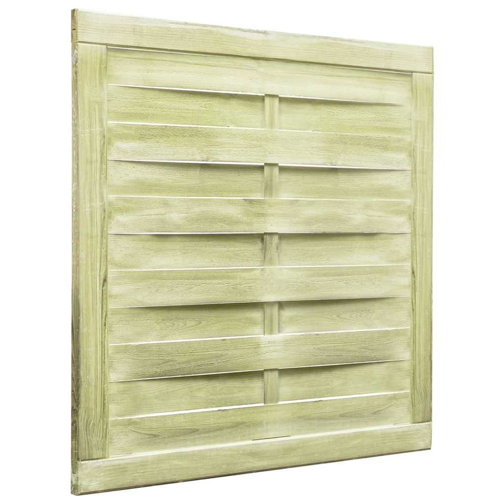 Cancello da Giardino Legno di Pino Impregnato 100x100 cm Verde | homemem39