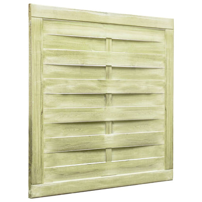 Cancello da Giardino Legno di Pino Impregnato 100x100 cm Verde | homemem39