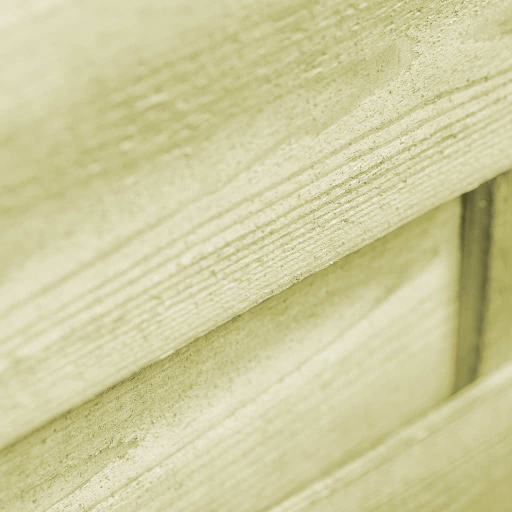 Cancello da Giardino in Legno di Pino Impregnato 100x75cm Verde | homemem39