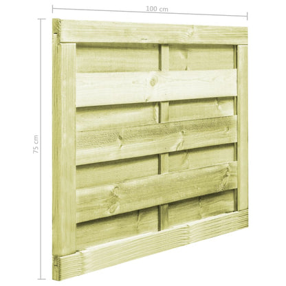 Cancello da Giardino in Legno di Pino Impregnato 100x75cm Verde | homemem39