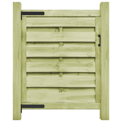 Cancello da Giardino Legno di Pino Impregnato 100x100 cm Verde | homemem39