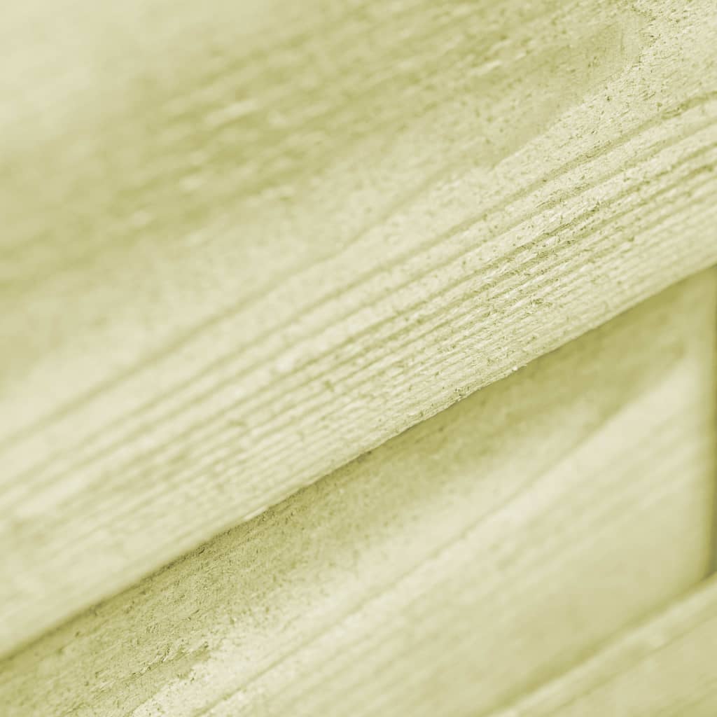 Cancello da Giardino Legno di Pino Impregnato 100x100 cm Verde | homemem39