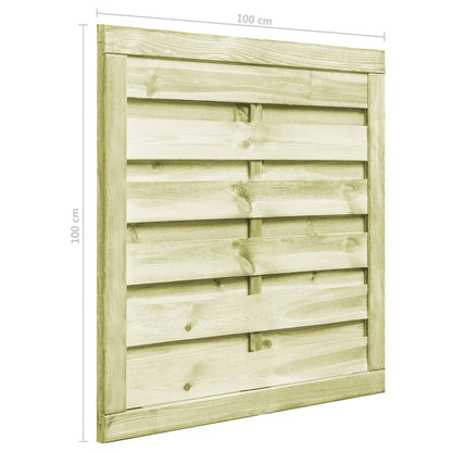 Cancello da Giardino Legno di Pino Impregnato 100x100 cm Verde | homemem39