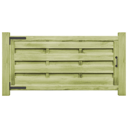 Cancelli da Giardino 2pz Legno Impregnato Pino 150x75 cm Verde