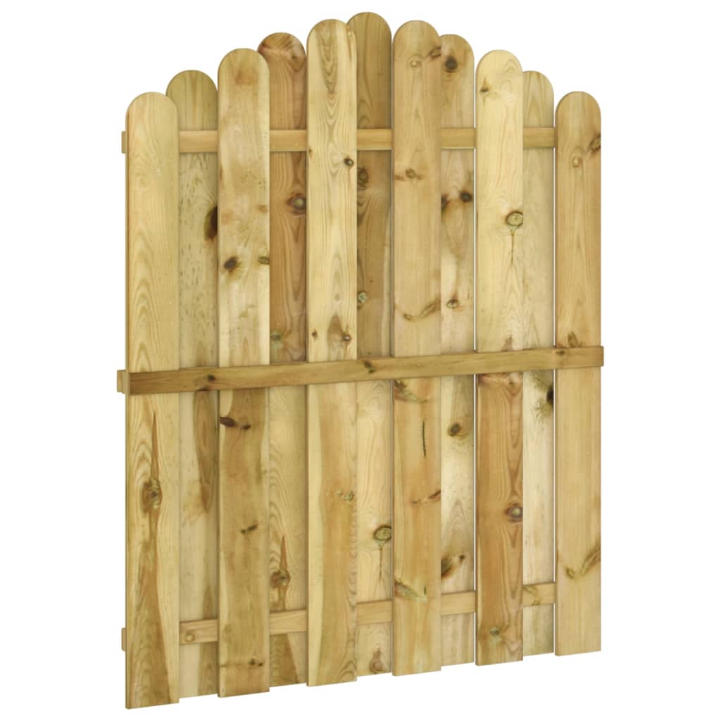 Cancello da Giardino in Legno di Pino Impregnato 100x125 cm