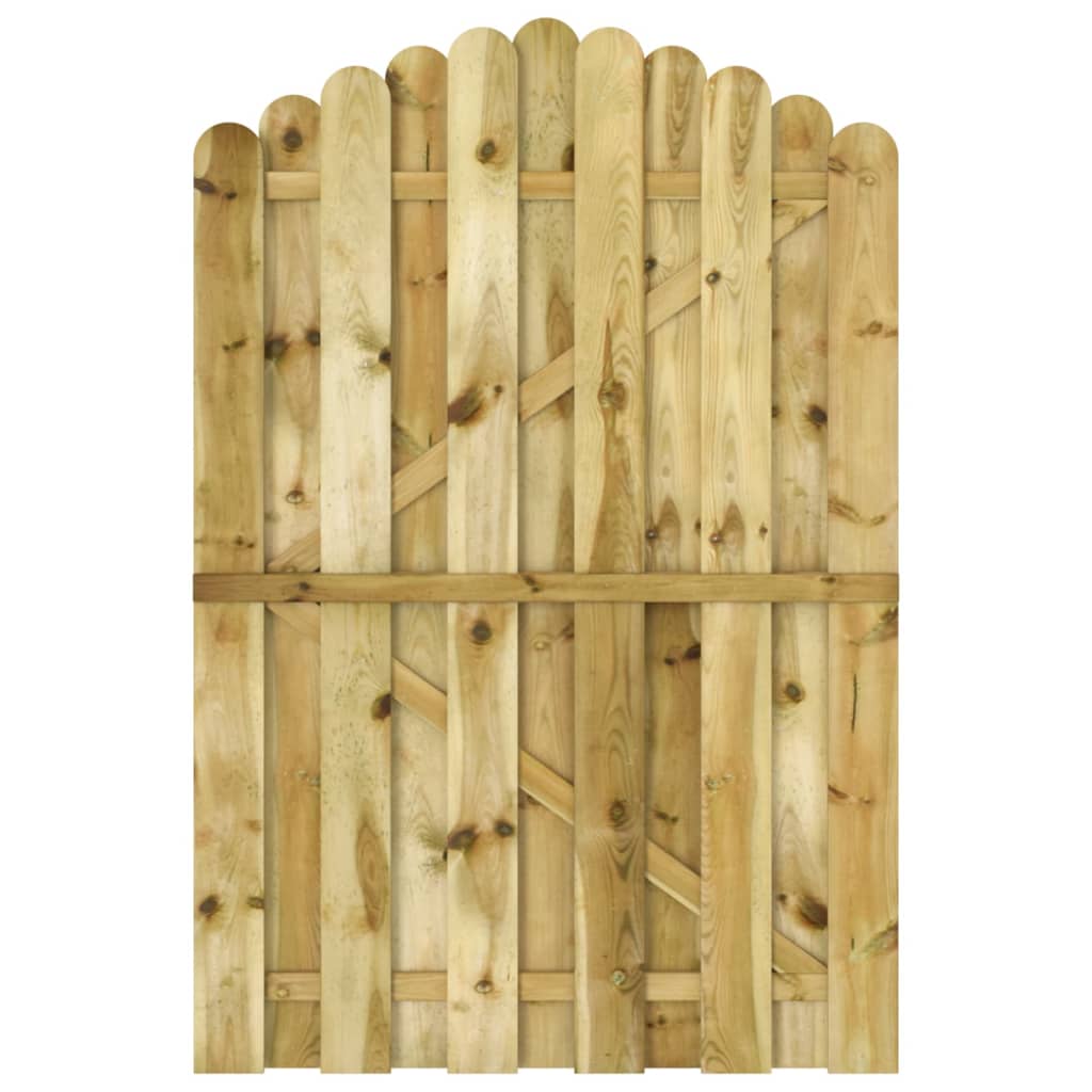 Cancello da Giardino in Legno di Pino Impregnato 100x150 cm