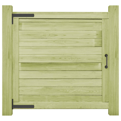 Cancello da Giardino in Legno di Pino Impregnato 100x100 cm | homemem39