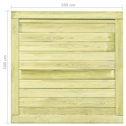 Cancello da Giardino in Legno di Pino Impregnato 100x100 cm | homemem39