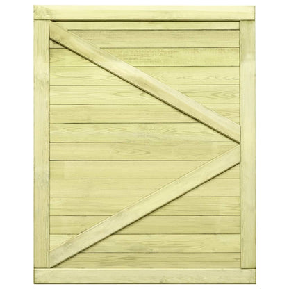 Cancello da Giardino in Legno di Pino Impregnato 125x100 cm | homemem39