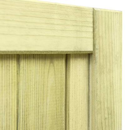 Cancello da Giardino in Legno di Pino Impregnato 125x100 cm | homemem39