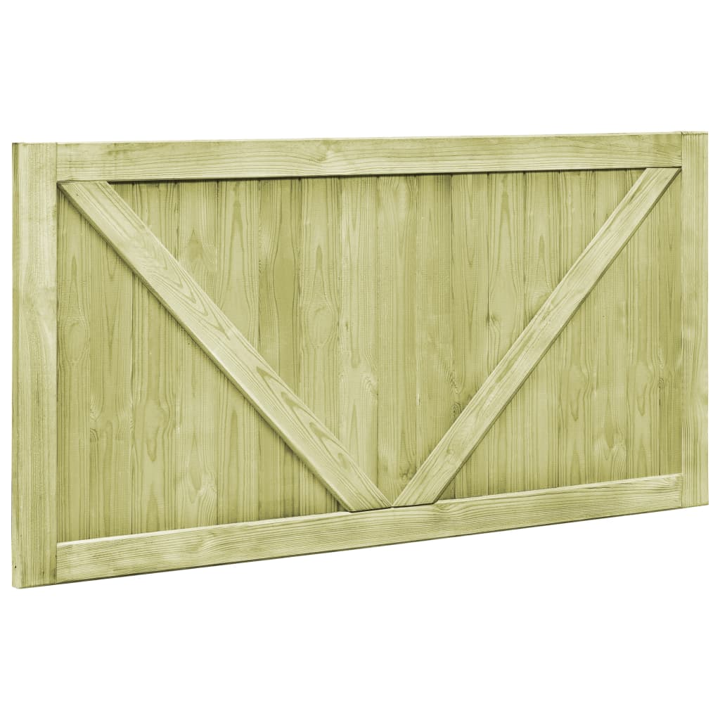 Cancelli da Giardino 2 pz in Legno di Pino Impregnato 300x75 cm | homemem39