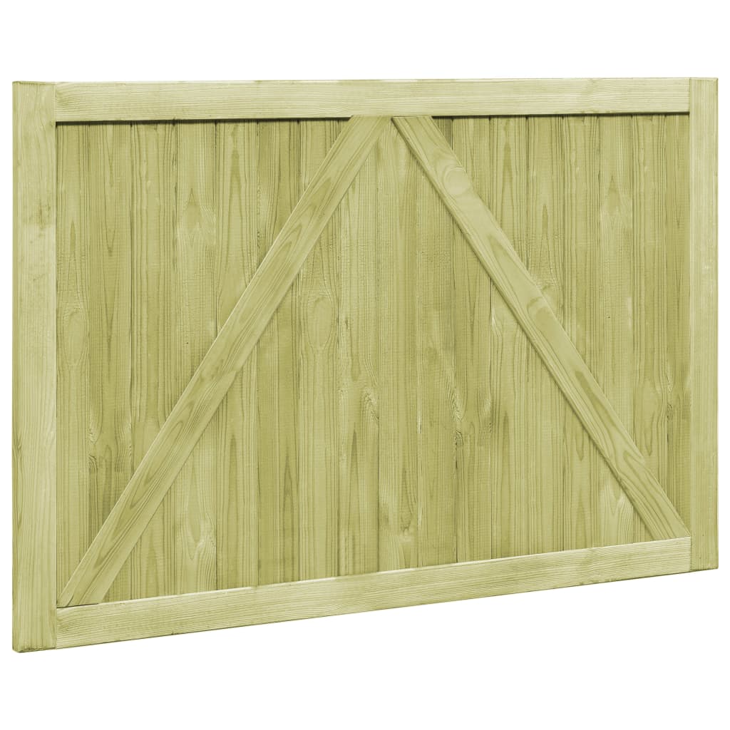 Cancelli da Giardino 2 pz in Legno di Pino Impregnato 300x100cm | homemem39